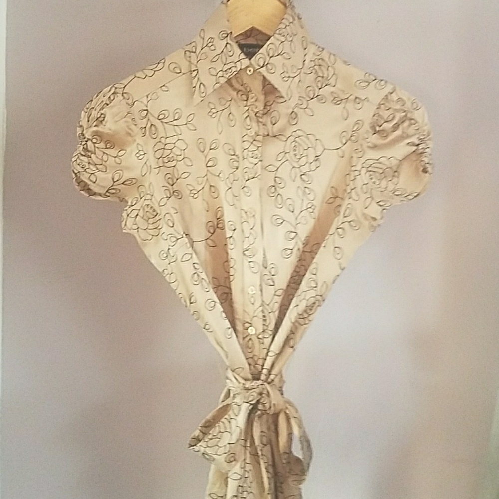 BEBE Silky Blouse Size S